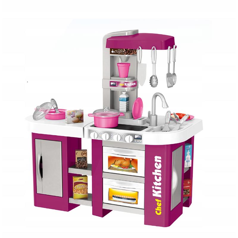 Cocina con Agua Luz y Sonido 53 Piezas Altura 72.53 cm Fucsia