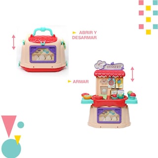 Foto 5 | Mochila Estuche YEI YI-MEP1PK-25PZ tipo Postres de Juguete color Rosa 25 Piezas