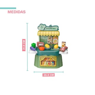 Foto 2 | Estuche tipo Frutería de Juguete Yei Yi-Mef1GR-25PZ color Verde