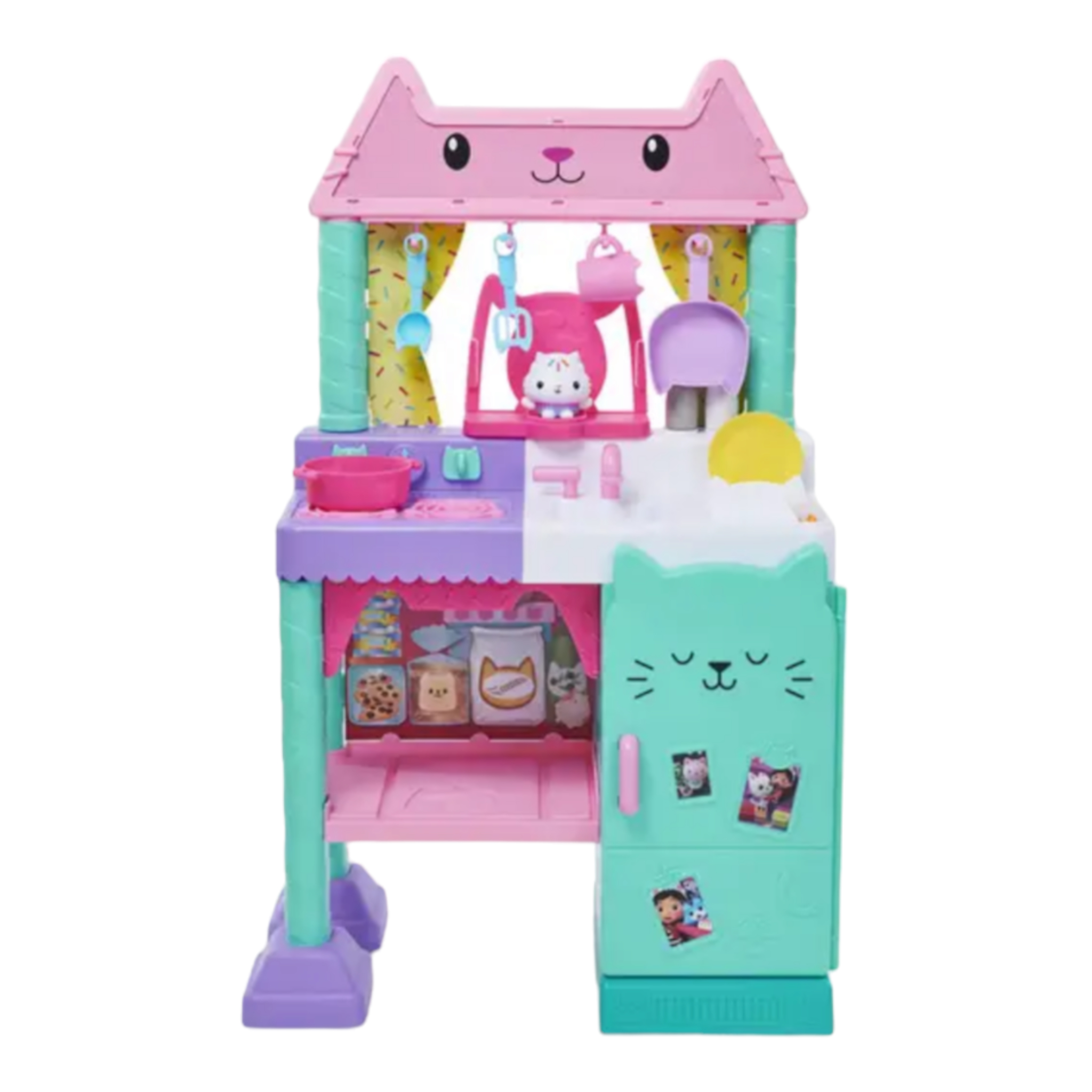 Foto 4 pulgar | Gabbys Dollhouse Cocina Para Crear Con Cakey Spin Master