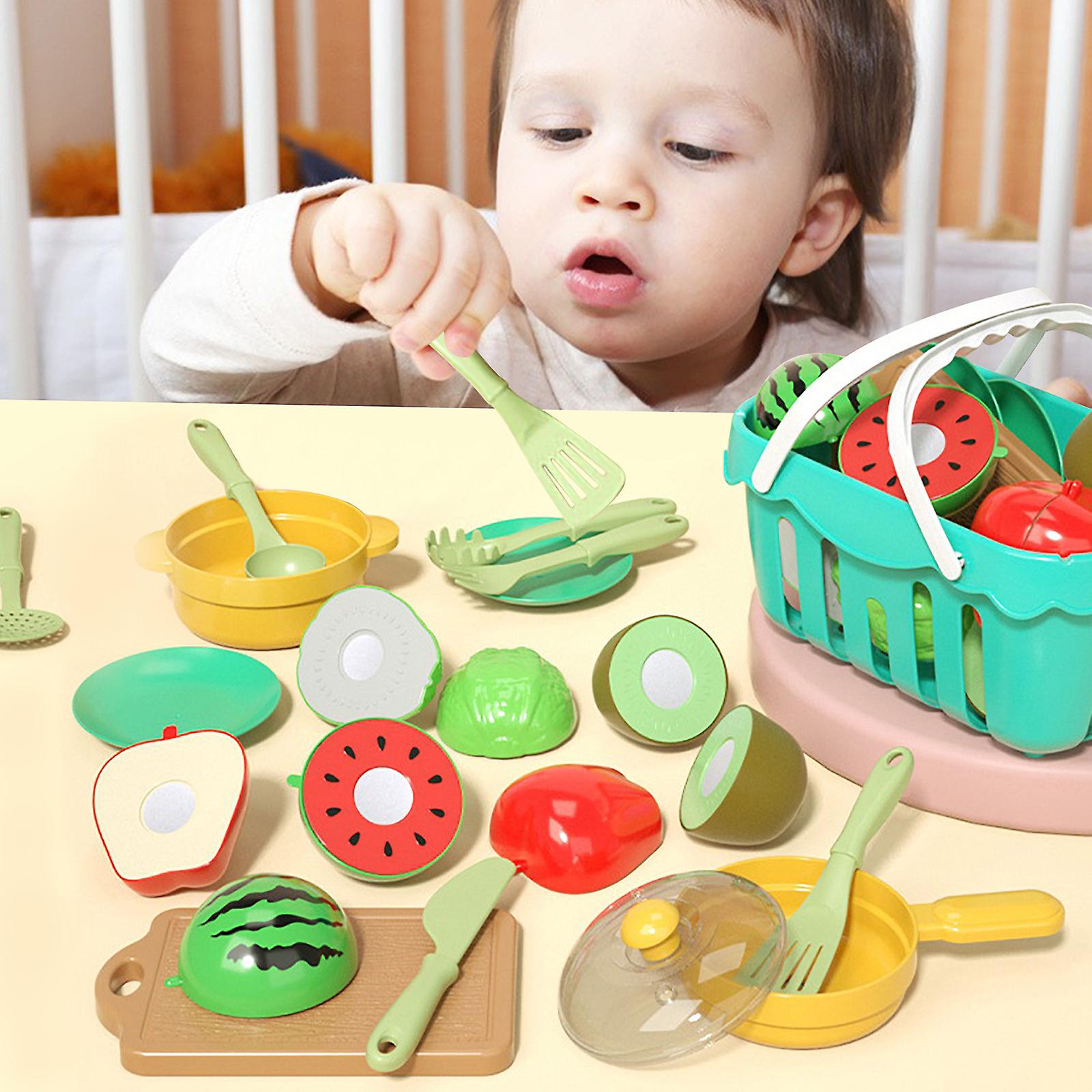 Foto 3 pulgar | Venta Internacional - Juego De Juguetes Cut Fruit, Rompecabezas De Frutas Y Verduras, Kit Para Jugar En Casa