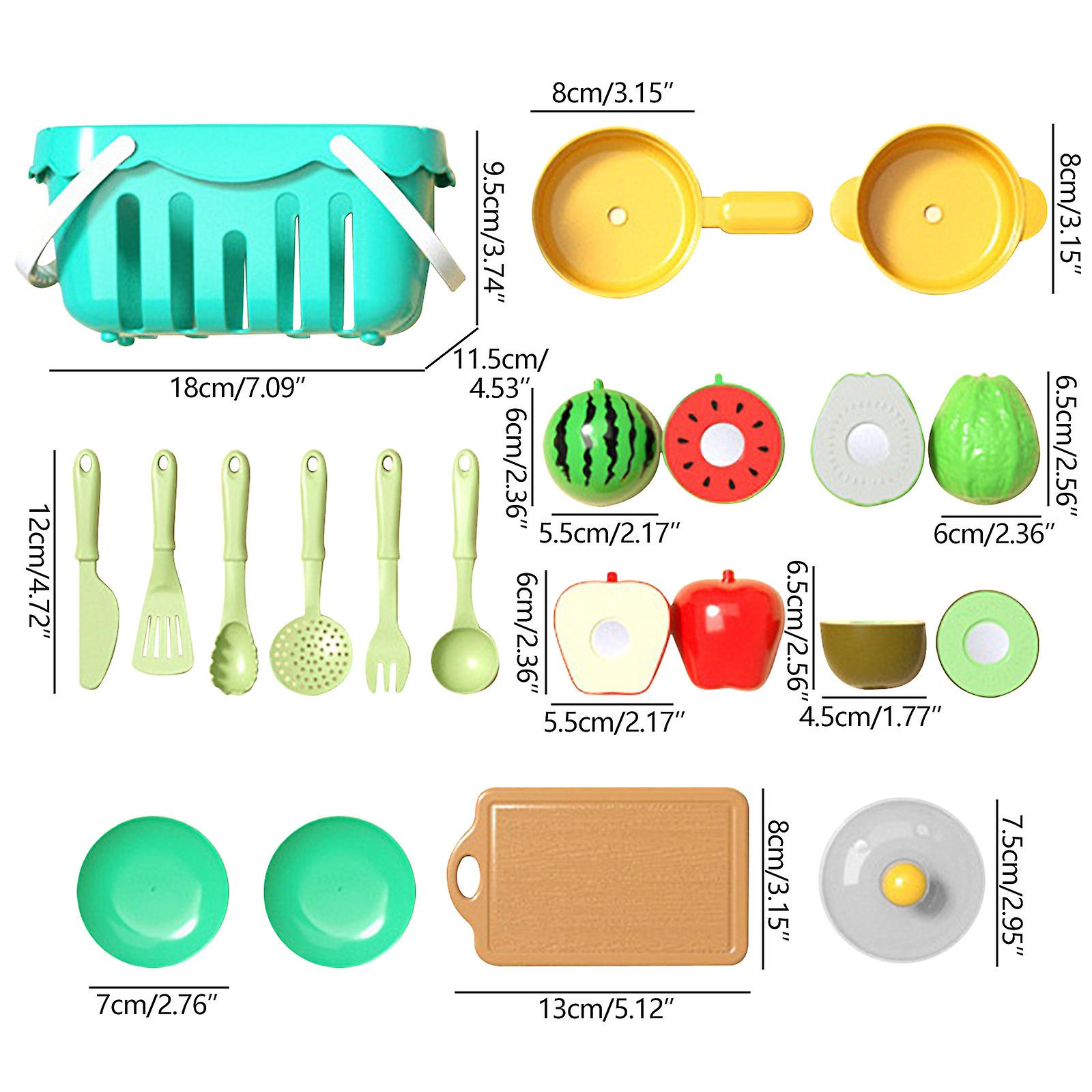 Foto 4 pulgar | Venta Internacional - Juego De Juguetes Cut Fruit, Rompecabezas De Frutas Y Verduras, Kit Para Jugar En Casa