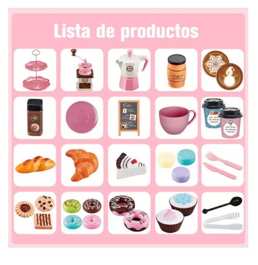 Foto 3 pulgar | Juegos De Cocina  Para Niñas, 38pcs