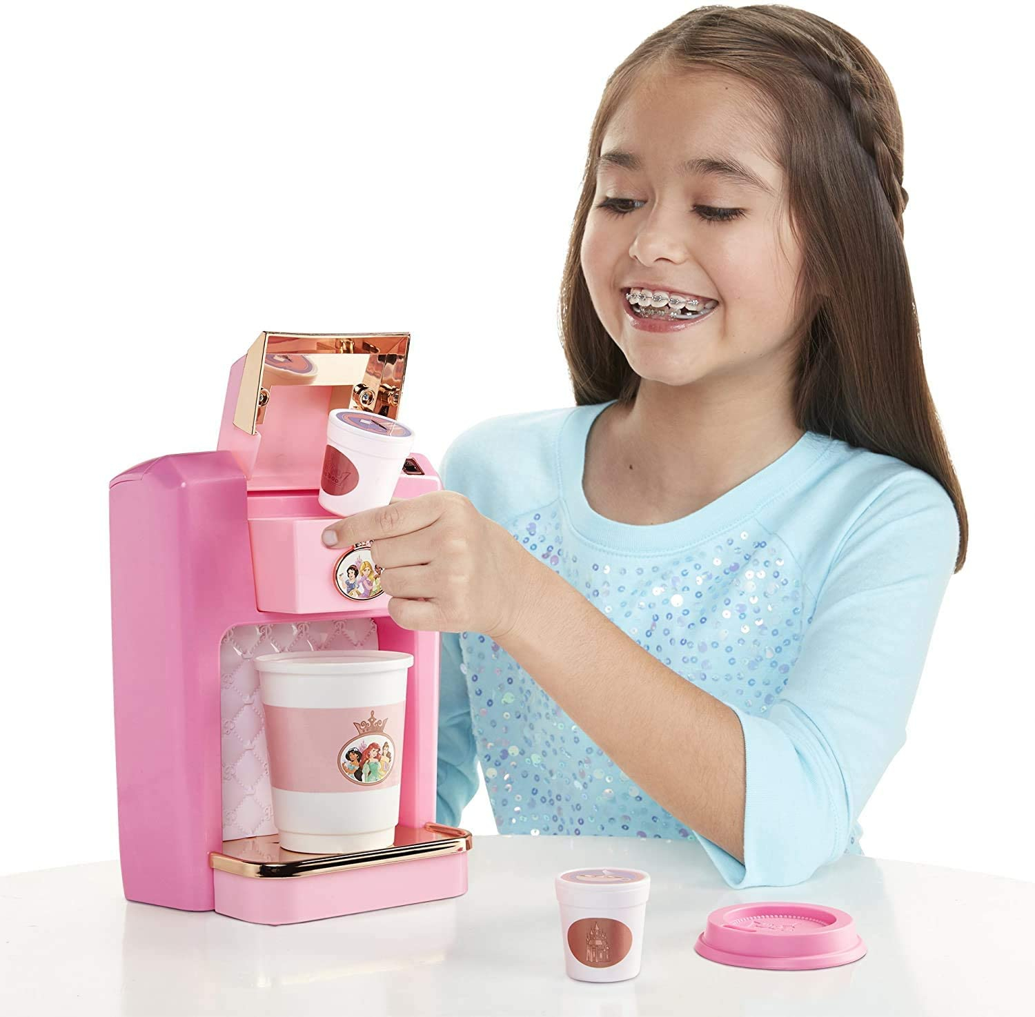 Foto 2 | Cafetera Disney Princess Rosa Infantil-Venta Internacional