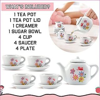 Foto 4 | Juego de Té Toy Tea Liberty Imports 16 Piezas de Porcelana -Venta Internacional