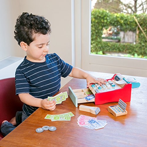 Foto 5 pulgar | Caja Registradora de Madera Juegos de Simulación para Niños - Venta Internacional