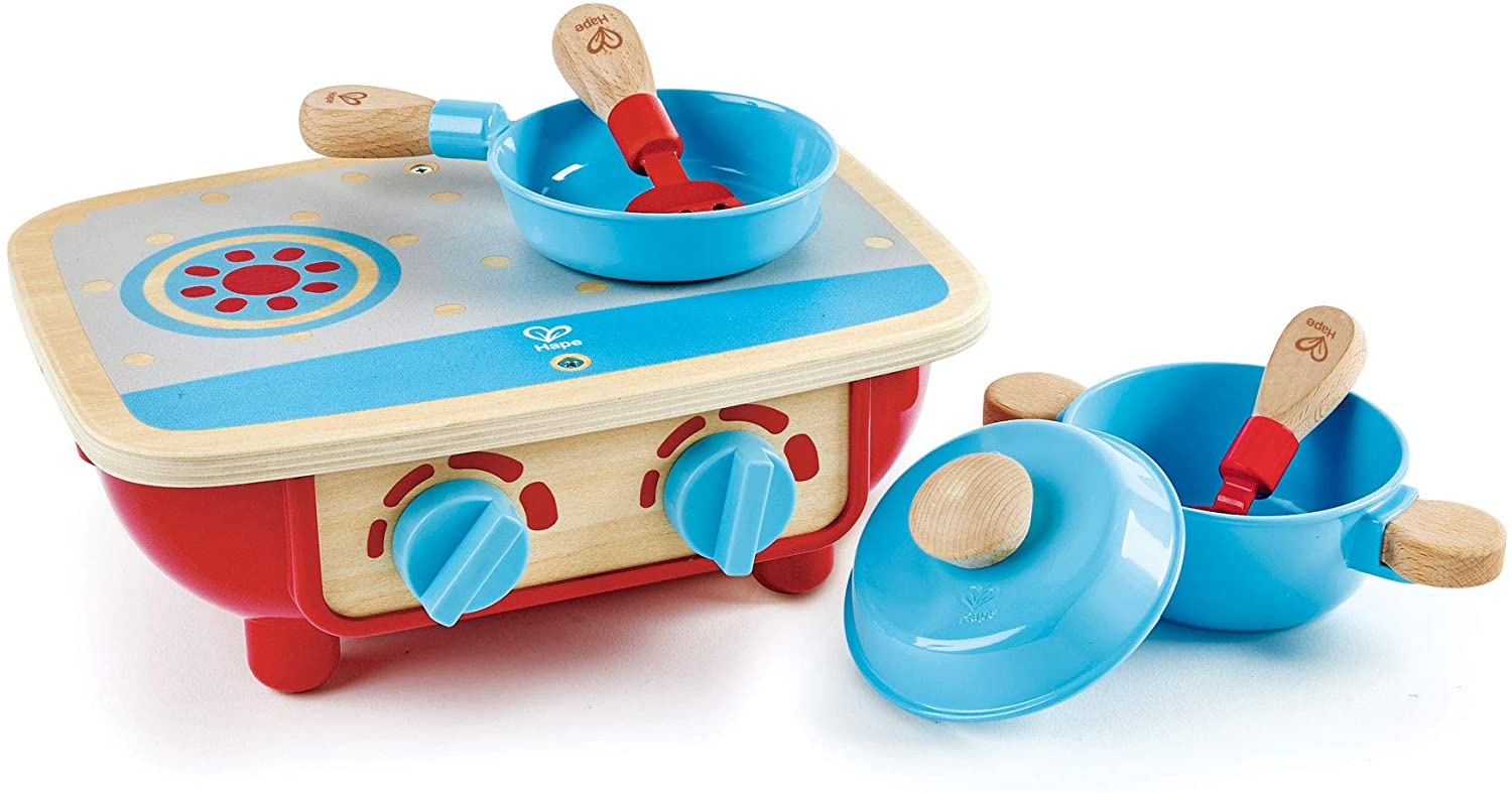 Foto 2 pulgar | Juego De Cocina Hape De Madera Para Niños Pequeños De 6 Piezas Con Estufa Y Utensilios De Cocina - Venta Internacional.