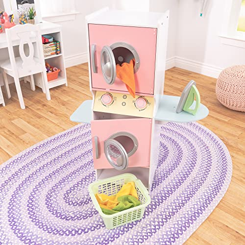 Foto 4 pulgar | Lavadora Secadora Apilable Kidkraft De Laundry Playset Con Plancha 3+ - Venta Internacional.