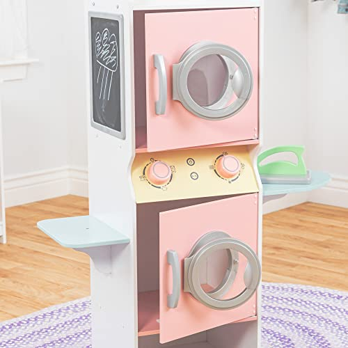 Foto 4 | Lavadora Secadora Apilable Kidkraft De Laundry Playset Con Plancha 3+ - Venta Internacional.