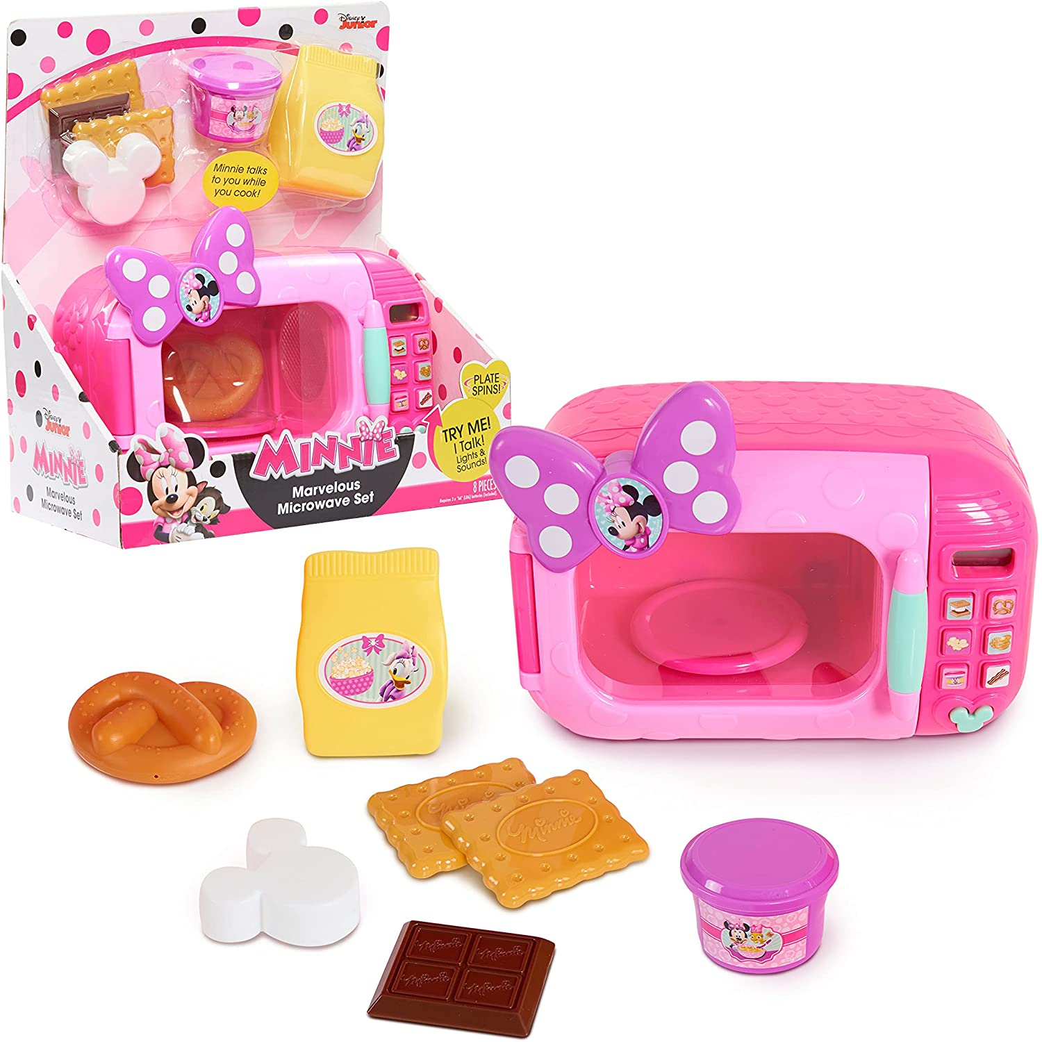 Foto 2 pulgar | Minnie Mouse Marvelous Microwave Set, Por Just Play - Venta Internacional.