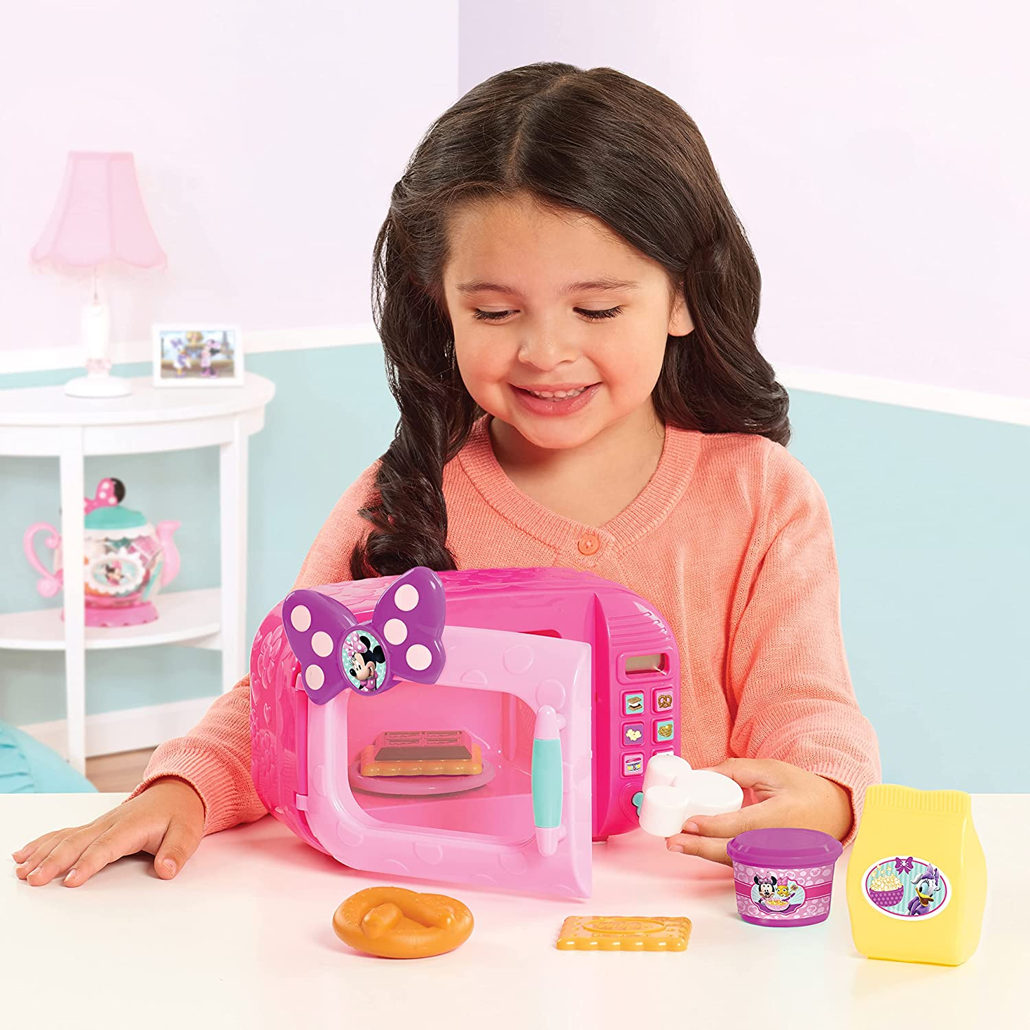 Foto 3 pulgar | Minnie Mouse Marvelous Microwave Set, Por Just Play - Venta Internacional.