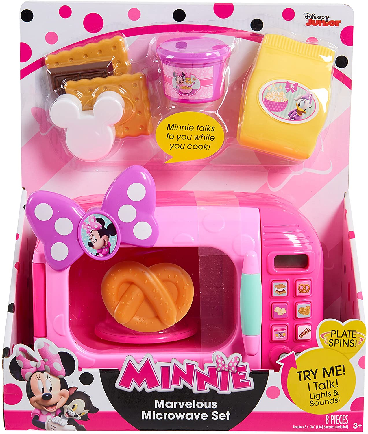 Foto 5 pulgar | Minnie Mouse Marvelous Microwave Set, Por Just Play - Venta Internacional.