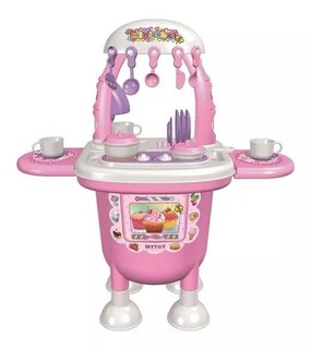 Foto 1 | Cocina de Juguete Mytoy Mini Chef Rosa con 15 Accesorios