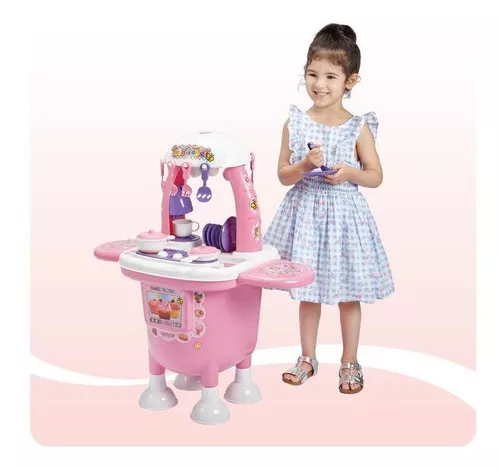 Foto 3 pulgar | Cocina de Juguete Mytoy Mini Chef Rosa con 15 Accesorios