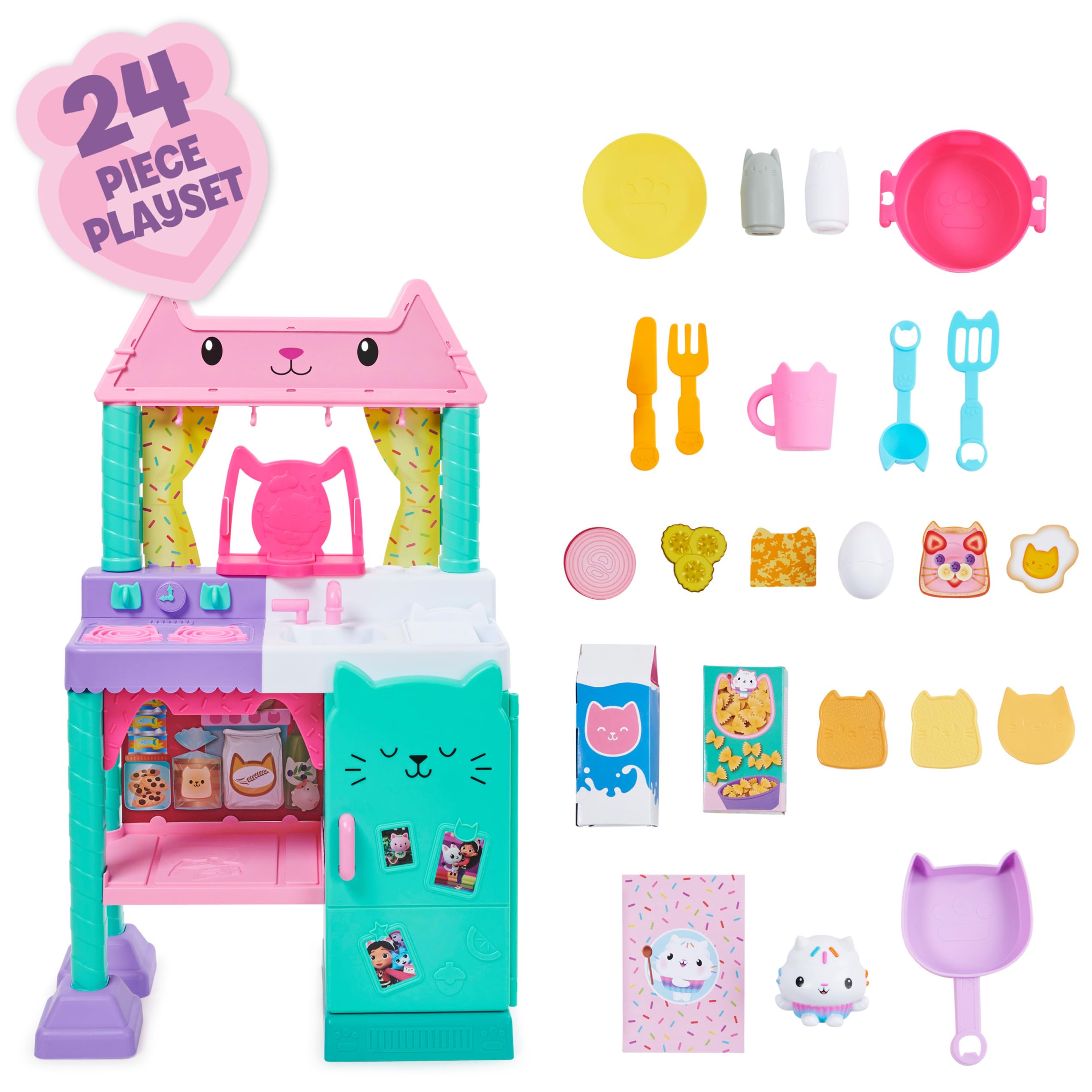 Foto 5 | Set De Cocina Gabby's Dollhouse Cakey Con Accesorios Para Niños A Partir De 3 Años - Venta Internacional.