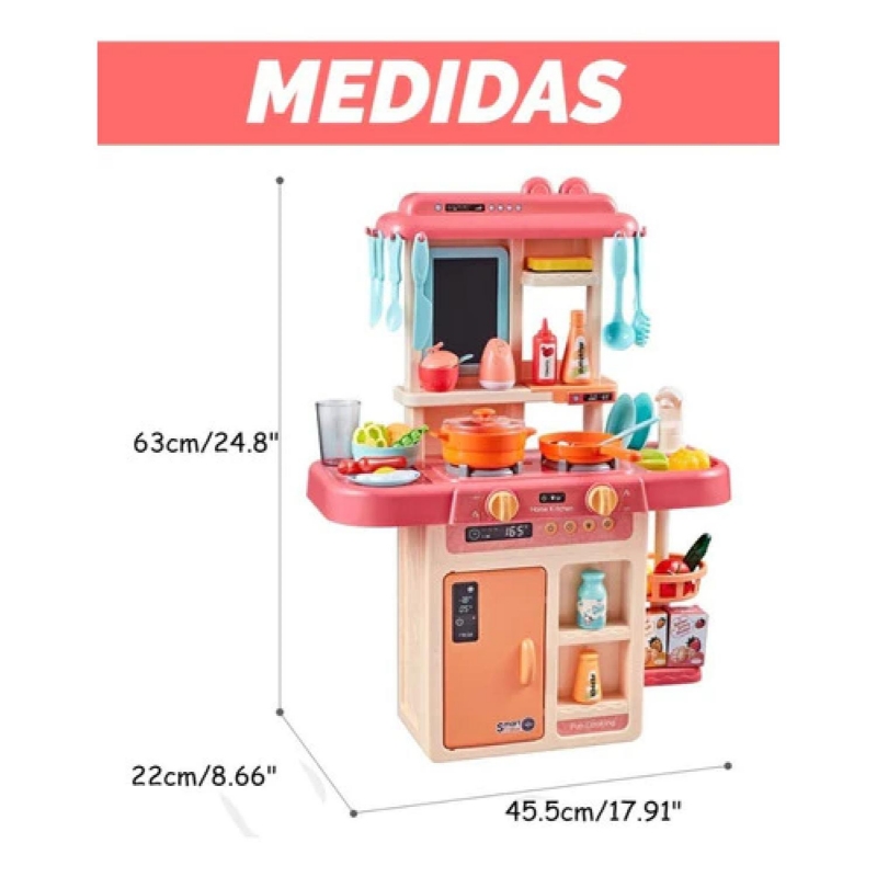 Foto 3 pulgar | Set De Juguetes De Cocina Con 42 Accesorios Rosa Claro Para Niños Mayores De 3 Años - Venta Internacional.