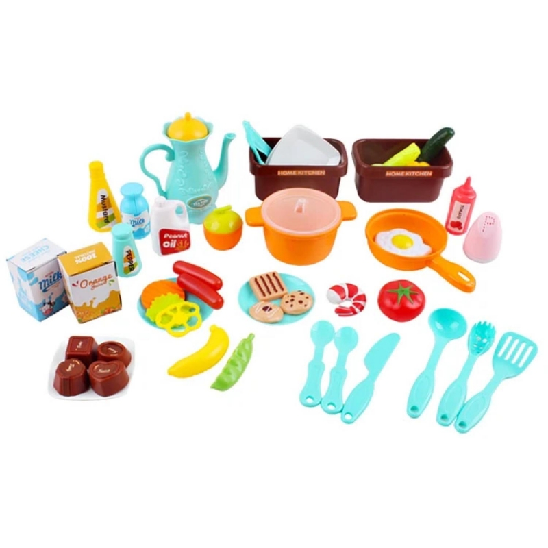 Foto 4 pulgar | Juego De Juguetes De Cocina De 40 Piezas Para Niños Con Flujo De Agua Y Sonido - Venta Internacional.