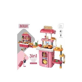 Foto 1 | Cocina De Juguete Para Niñas 3 En 1 Con Luces, Grifo De Agua Y Más De 29 Años - Venta Internacional.