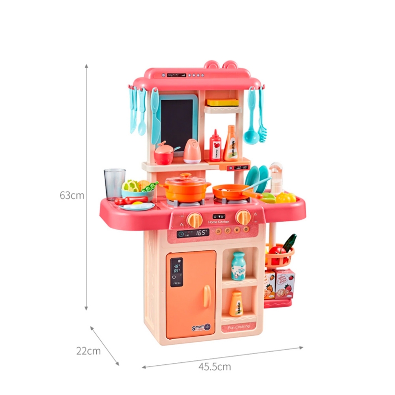 Foto 2 | Set De Juguetes De Cocina Para Niñas Con Luces, Sonido, Agua Y Vapor - Venta Internacional.