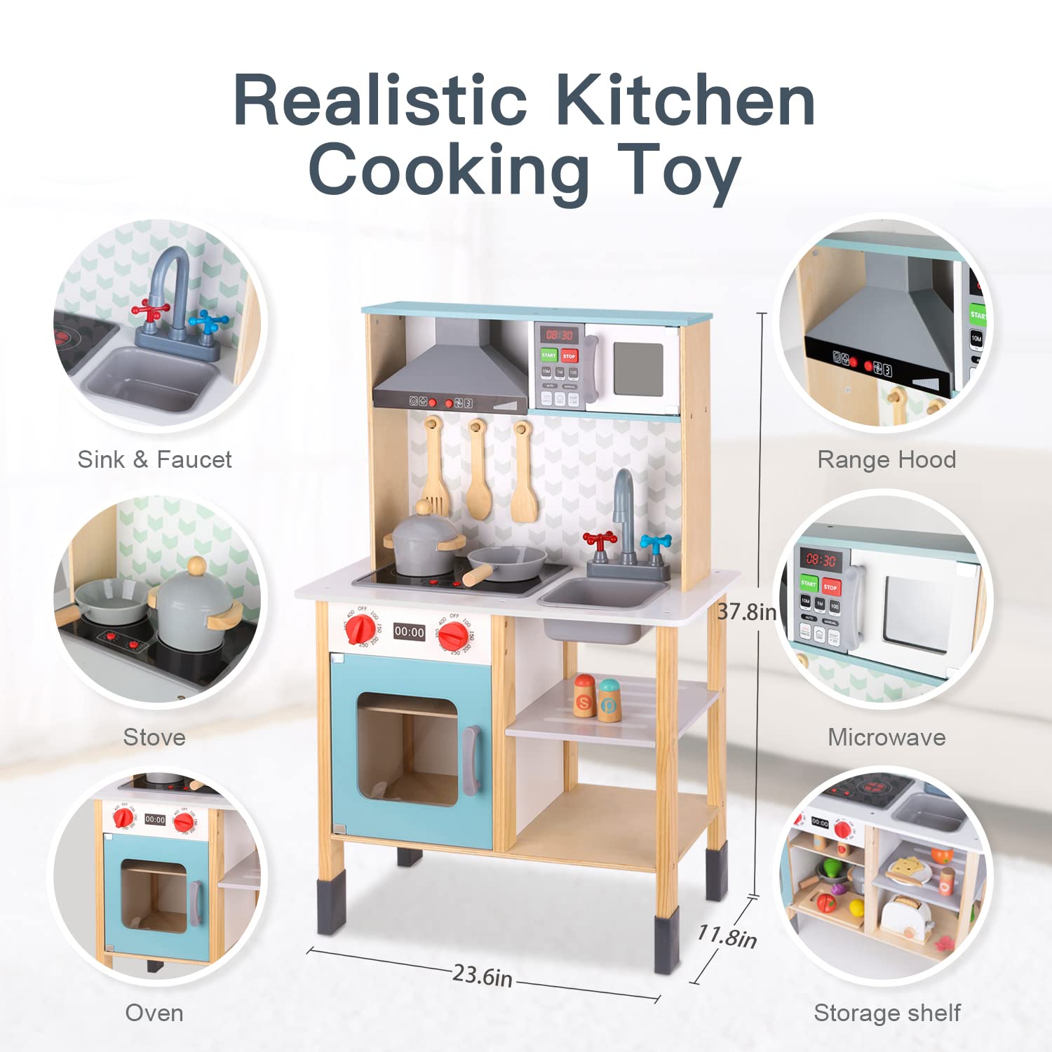 Foto 2 | Set De Cocina Play Tookyland Con Luz Y Sonido Reales Para Niños Mayores De 3 Años - Venta Internacional.