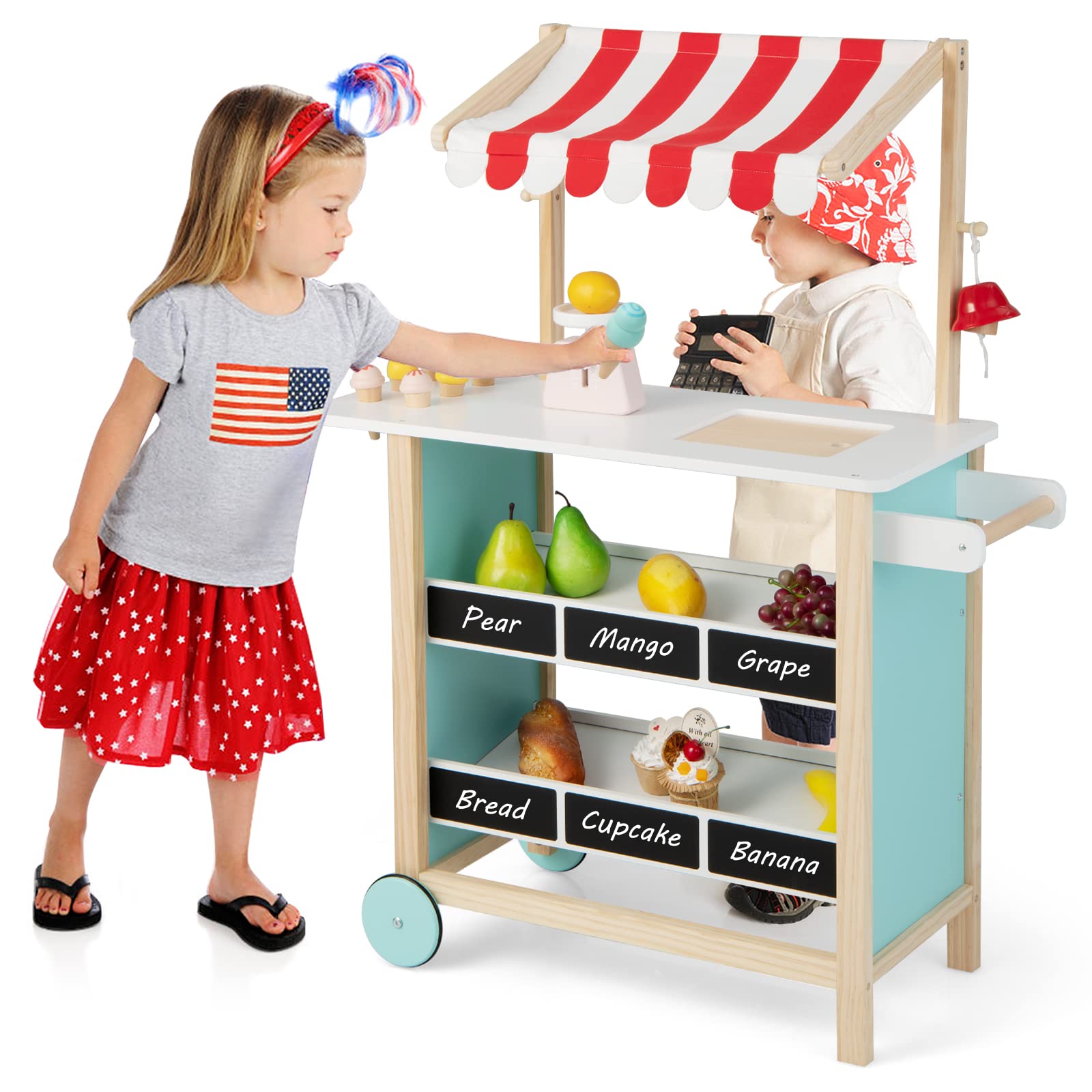 Foto 2 pulgar | Carrito de Helados Costzon Kids Pretend Play Grocery Store - Venta Internacional