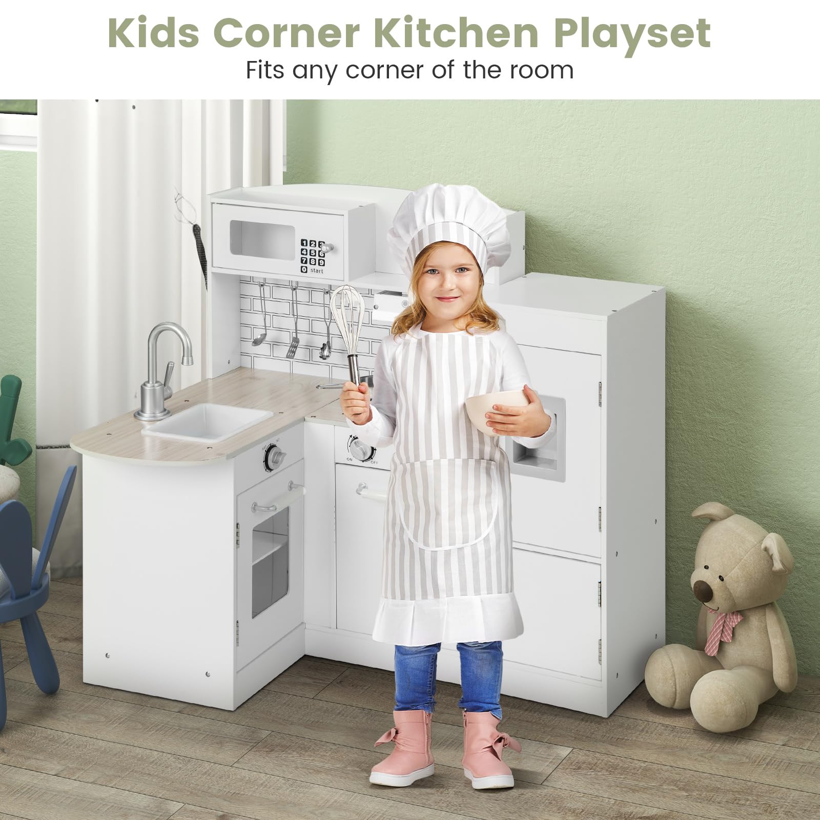 Foto 3 pulgar | Cocina Playset Costzon Kids 8 en 1 De Madera- Venta Internacional