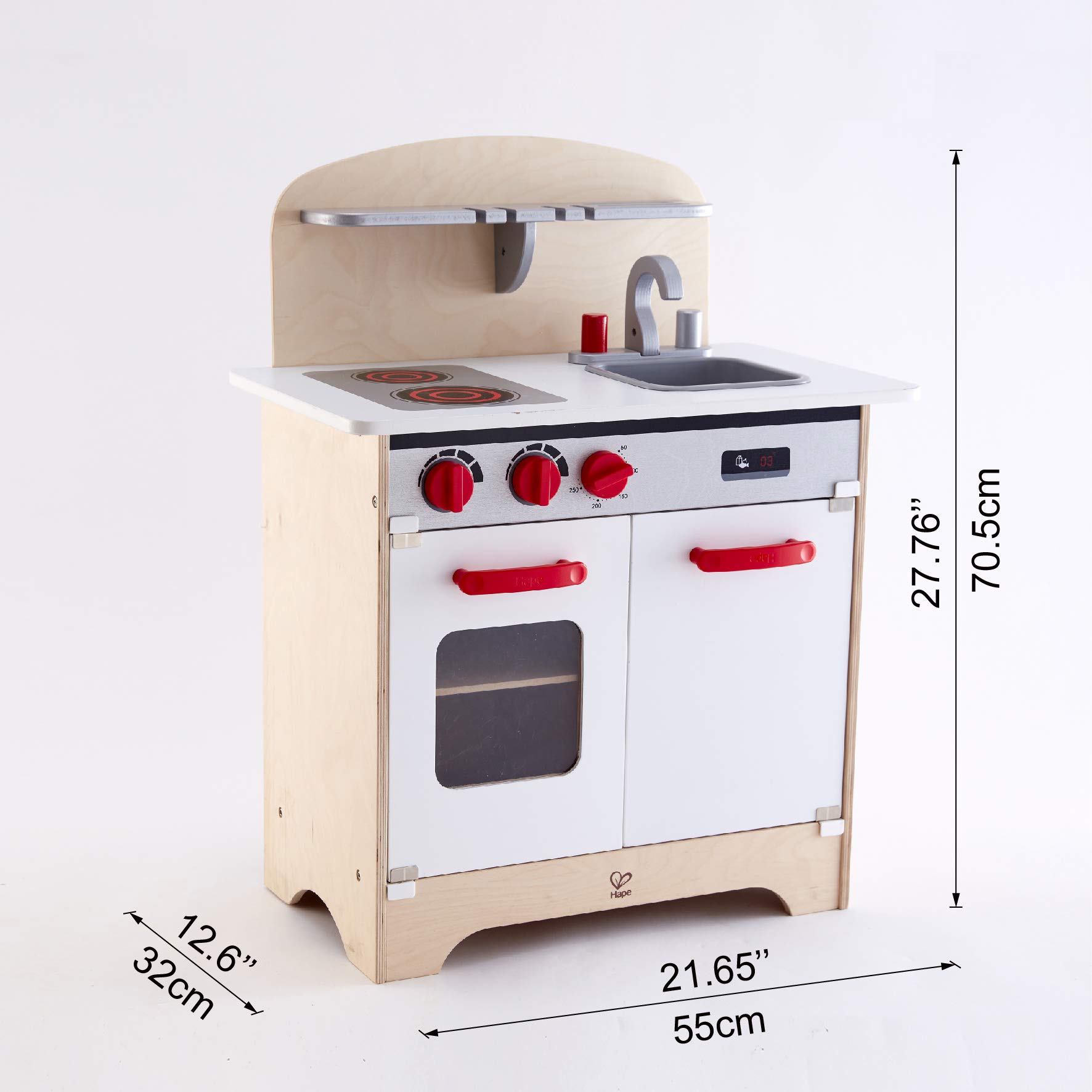 Foto 5 pulgar | Juguete de Cocina Hape Gourmet Totalmente Equipado de Madera Blanco - Venta Internacional