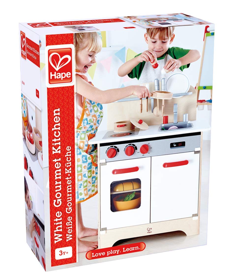 Foto 7 pulgar | Juguete de Cocina Hape Gourmet Totalmente Equipado de Madera Blanco - Venta Internacional
