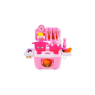Foto 1 | Cocina de Juguete Rosa con Accesorios - Venta Internacional