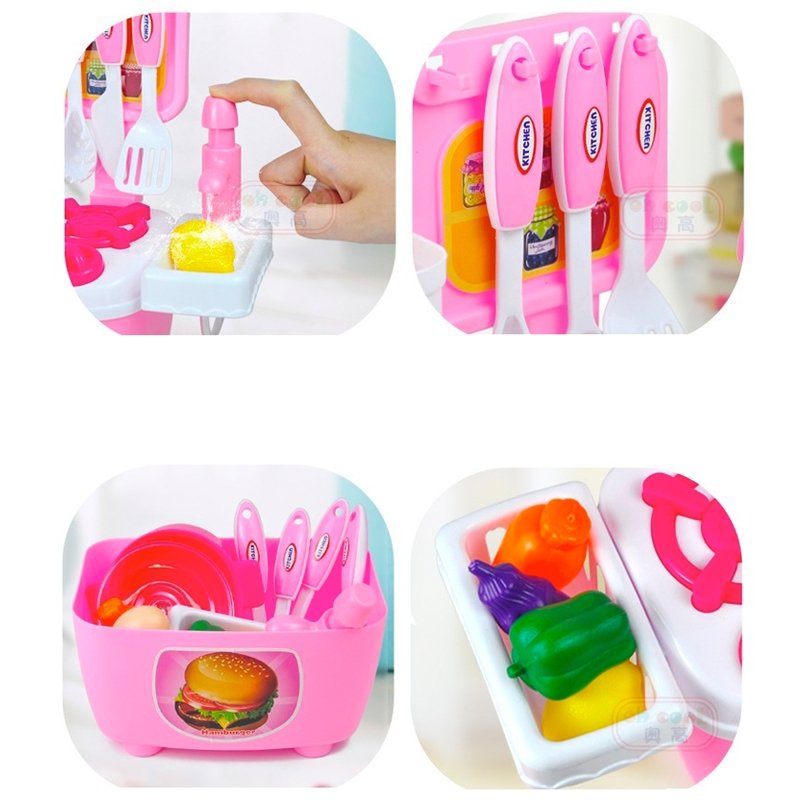 Foto 3 pulgar | Cocina de Juguete Rosa con Accesorios - Venta Internacional
