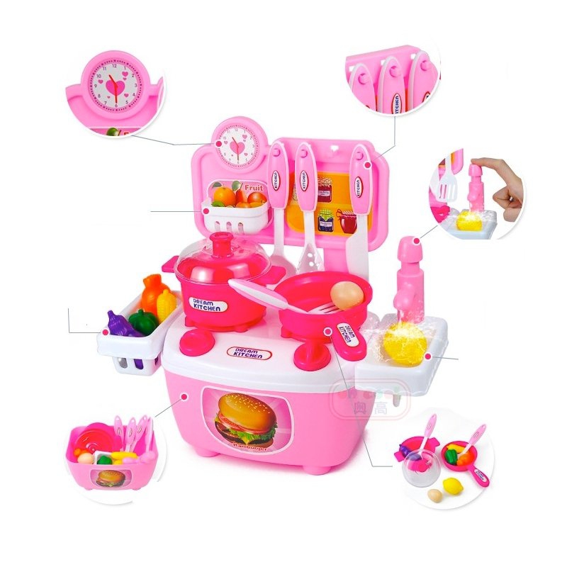 Foto 6 pulgar | Cocina de Juguete Rosa con Accesorios - Venta Internacional