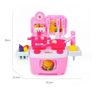 Foto 6 | Cocina de Juguete Rosa con Accesorios - Venta Internacional