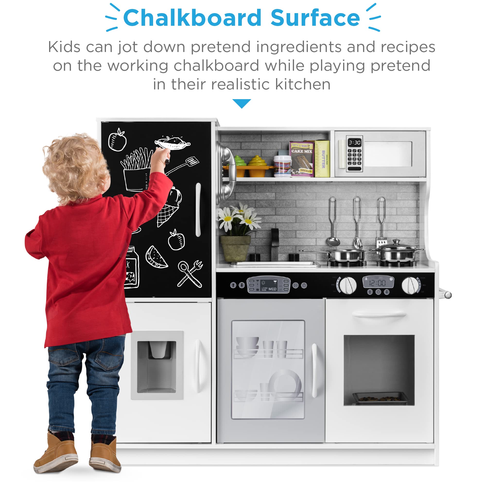 Foto 3 pulgar | Cocina de Juguete de Madera Toy Kitchen Best Choice Products con Accesorios - Venta Internacional