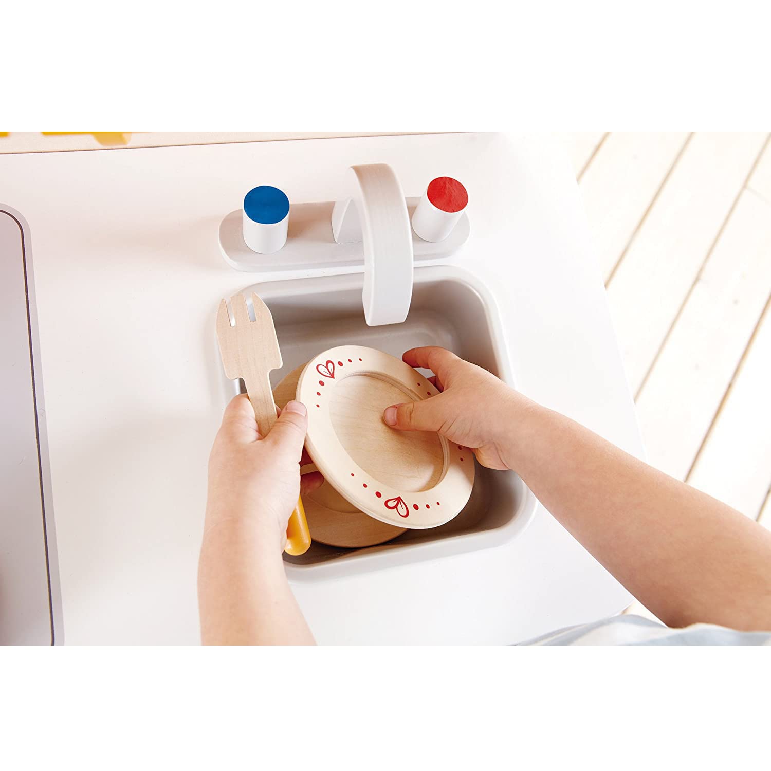 Foto 4 | Play Kitchen Hape Gourmet Kitchen De Madera Naranja Para Niños - Venta Internacional.