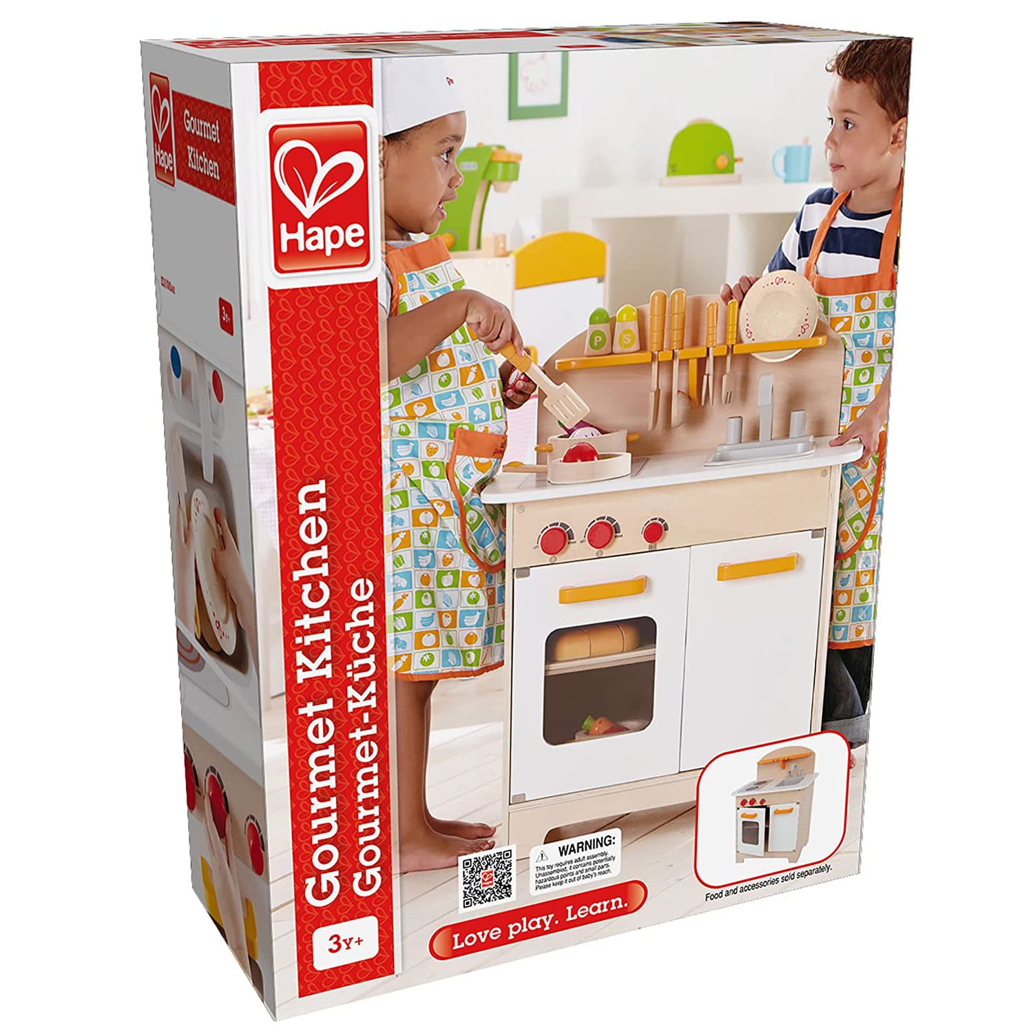 Foto 8 pulgar | Play Kitchen Hape Gourmet Kitchen De Madera Naranja Para Niños - Venta Internacional.