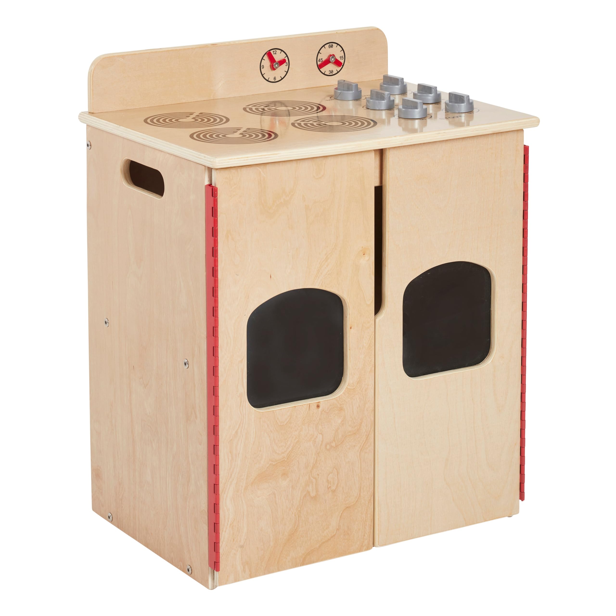 Set De Juego De Madera Play Kitchen Stove Ecr4kids Con Acabado Natural - Venta Internacional.