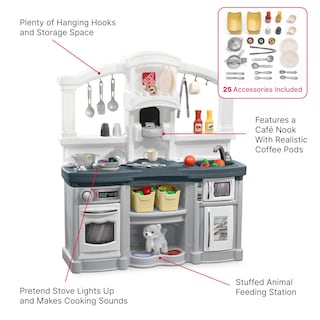 Foto 5 | Set De Cocina Step2 Fun With Friends Para Niños De Más De 2 Años, Gris - Venta Internacional.