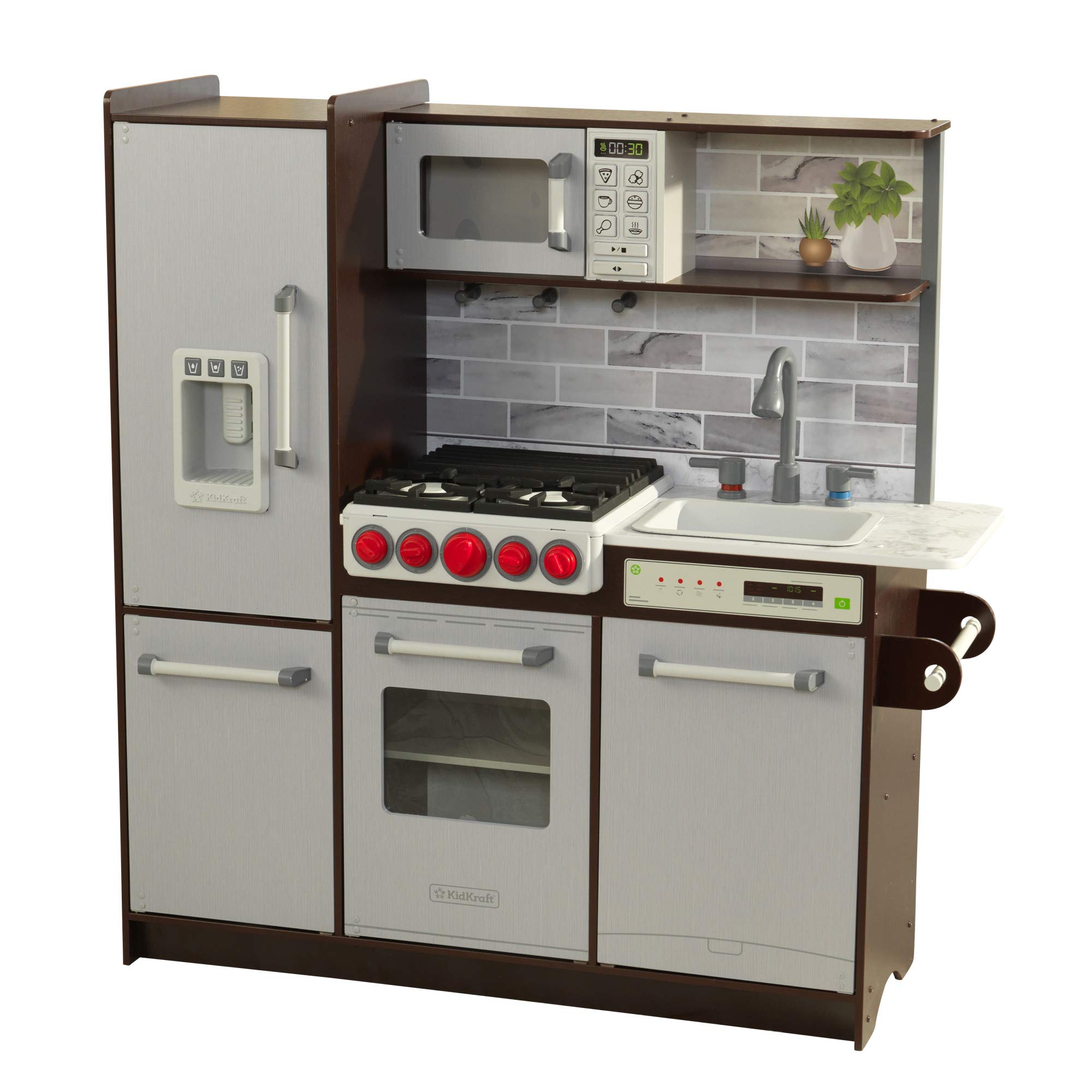 Play Kitchen Kidkraft Uptown Elite Espresso Con Luces Y Sonidos - Venta Internacional.