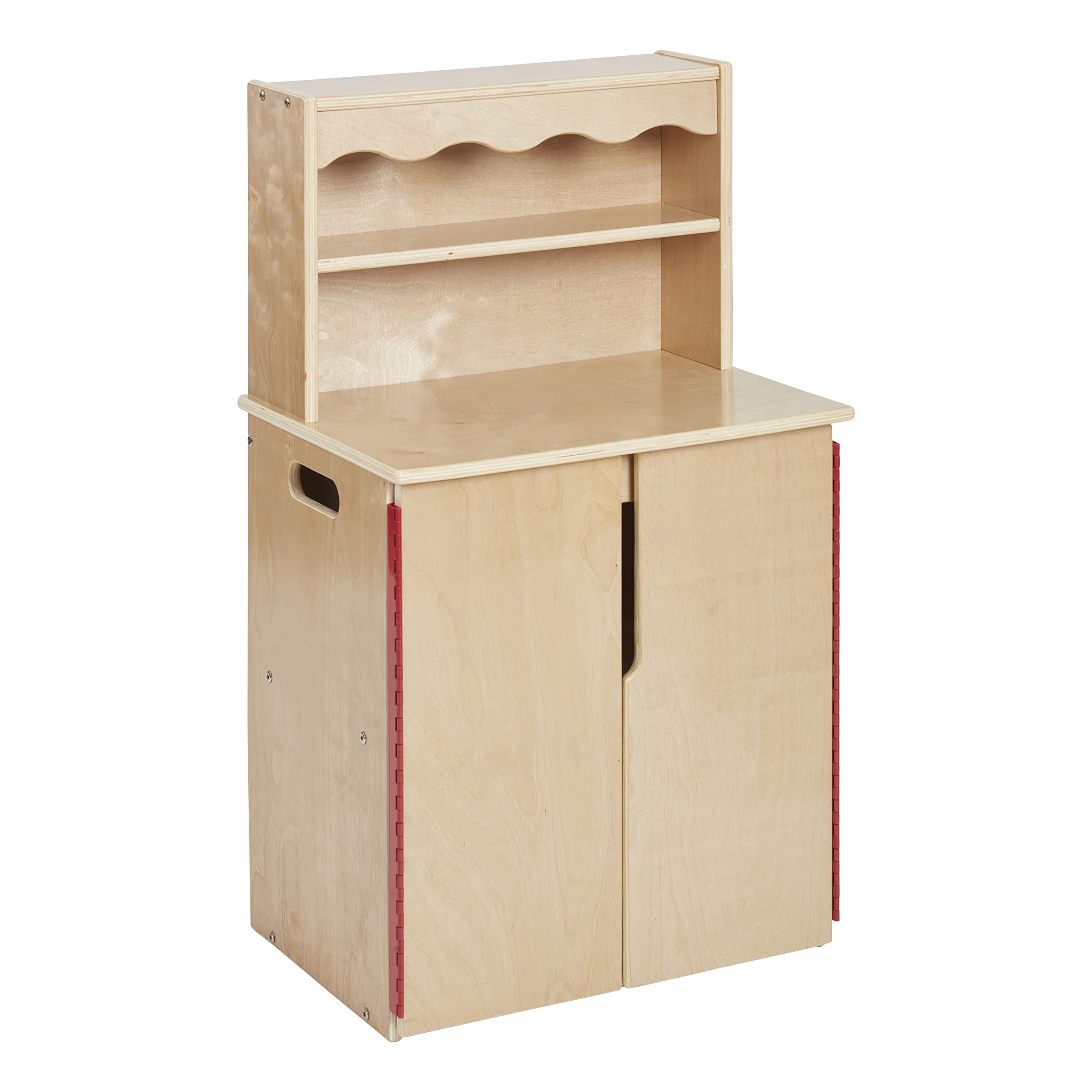 Armario De Almacenamiento Play Kitchen Ecr4kids De Madera Natural - Venta Internacional.