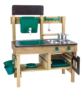 Foto 1 | Juego De Juguetes De Cocina Para Exteriores Hape Mud Kitchen Wood, 3 Años O Más - Venta Internacional.