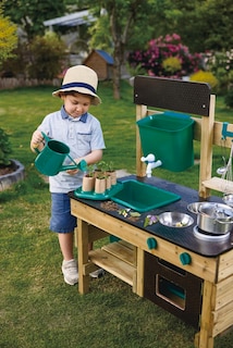 Foto 2 | Juego De Juguetes De Cocina Para Exteriores Hape Mud Kitchen Wood, 3 Años O Más - Venta Internacional.