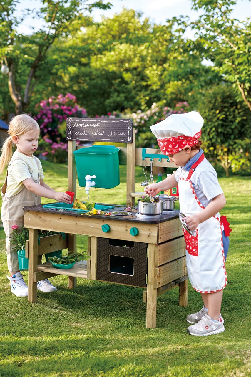 Foto 4 | Juego De Juguetes De Cocina Para Exteriores Hape Mud Kitchen Wood, 3 Años O Más - Venta Internacional.