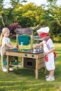 Foto 4 | Juego De Juguetes De Cocina Para Exteriores Hape Mud Kitchen Wood, 3 Años O Más - Venta Internacional.