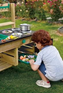 Foto 6 | Juego De Juguetes De Cocina Para Exteriores Hape Mud Kitchen Wood, 3 Años O Más - Venta Internacional.