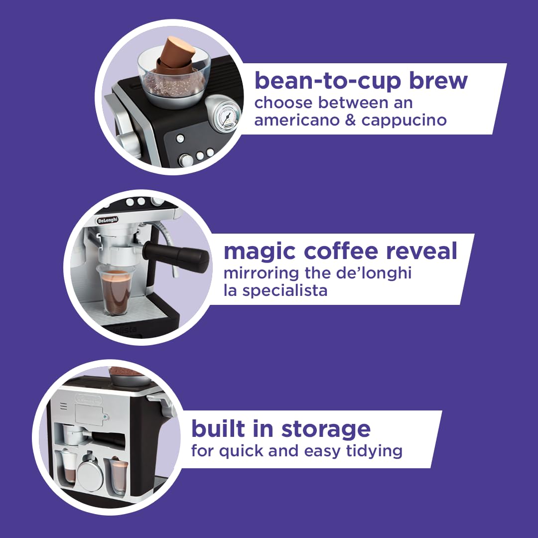 Foto 6 pulgar | Cafetera De Juguete Casdon De'longhi Barista Para Niños Mayores De 3 Años - Venta Internacional.