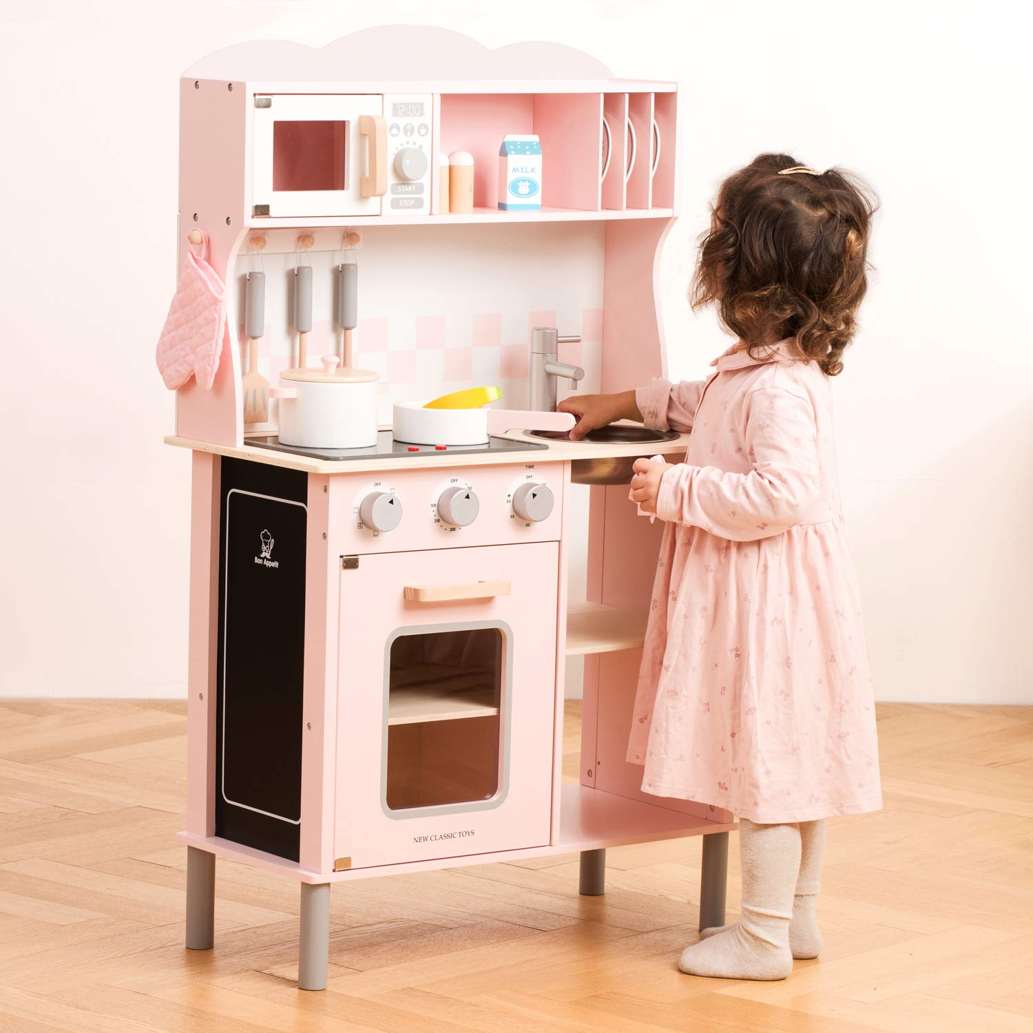 Foto 5 pulgar | Toy Kitchen, Nuevos Juguetes Clásicos De Madera Con Accesorios - Venta Internacional.