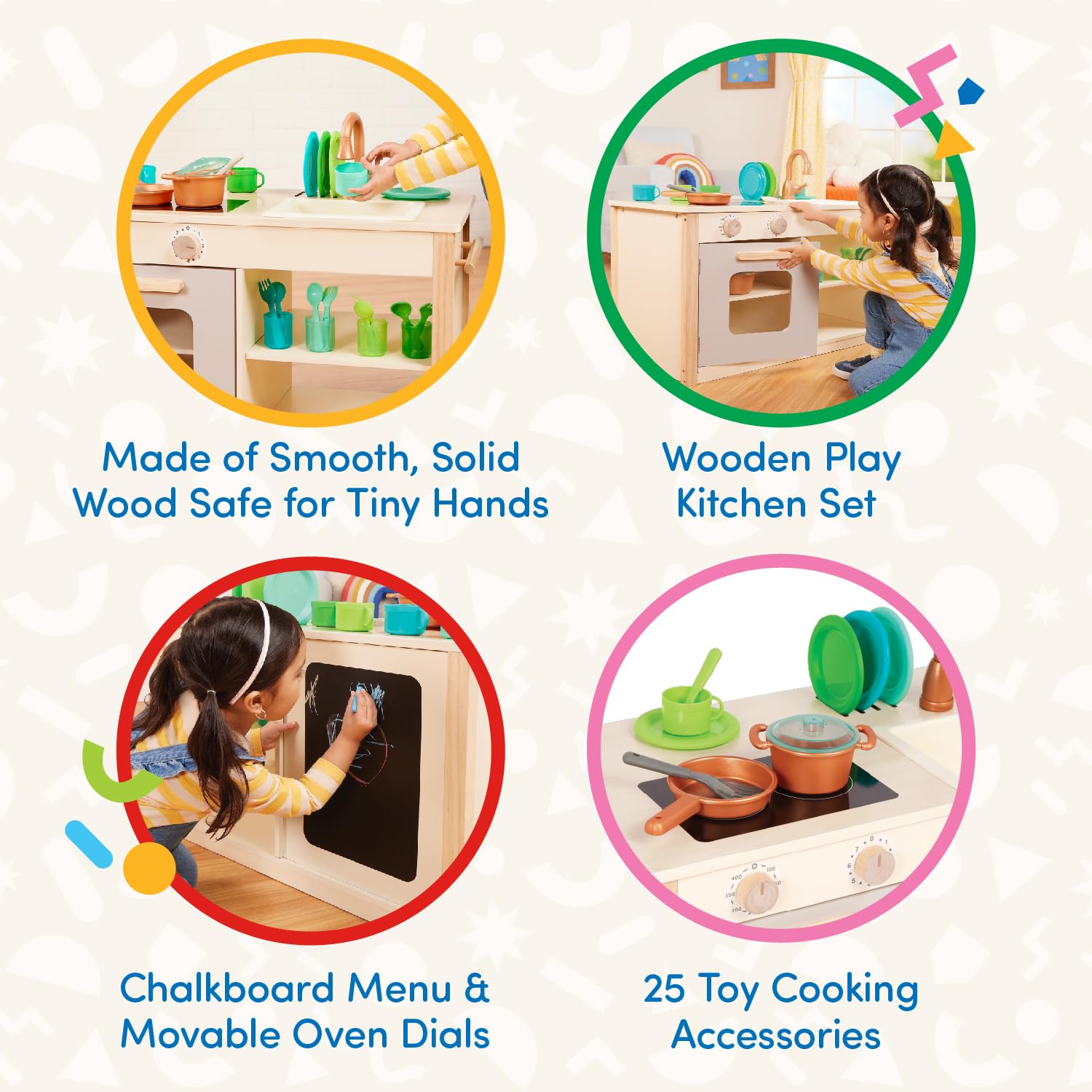 Foto 3 | Play Kitchen & Market Battat Apto Para Niños Pequeños Con 25 Acc - Venta Internacional.