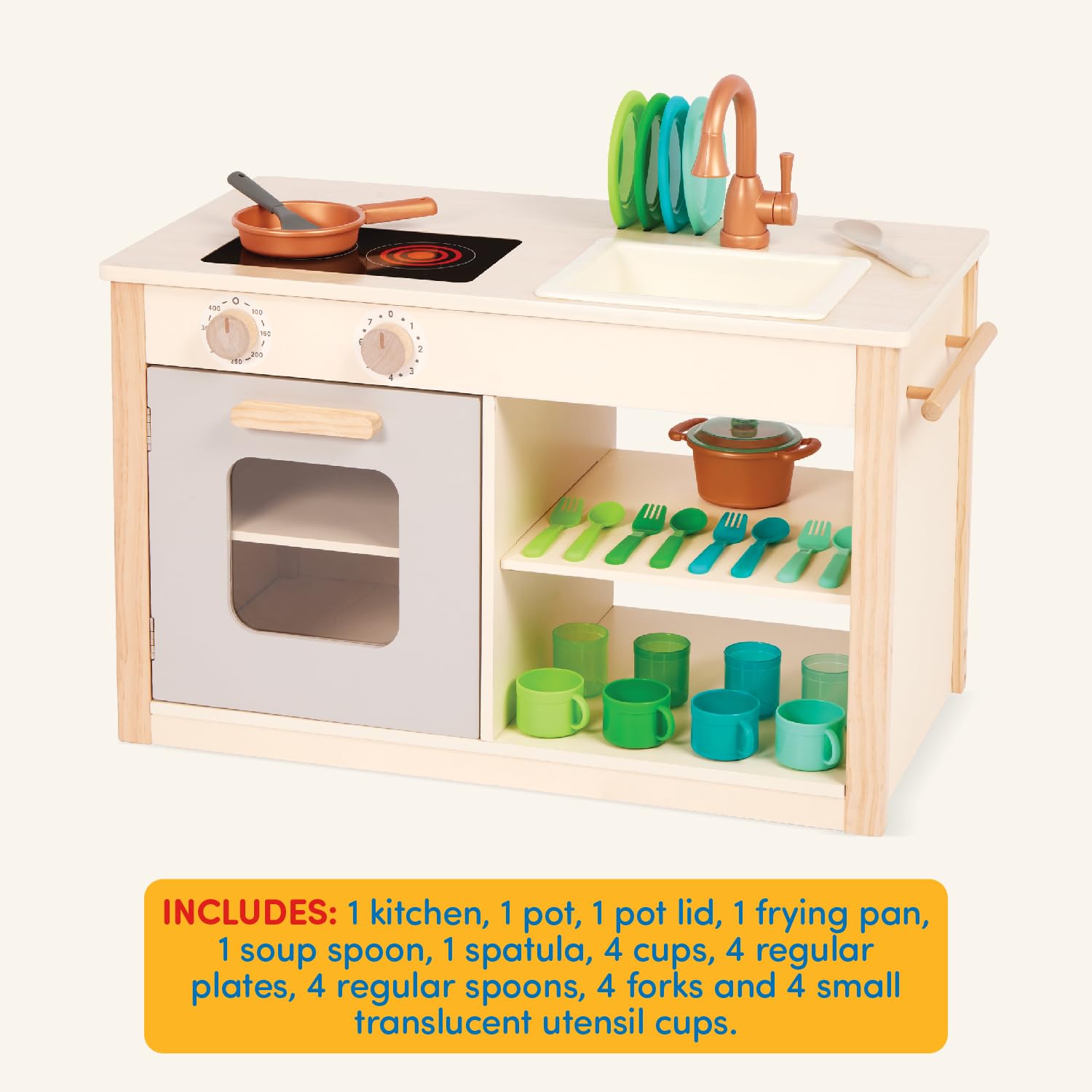 Foto 6 pulgar | Play Kitchen & Market Battat Apto Para Niños Pequeños Con 25 Acc - Venta Internacional.