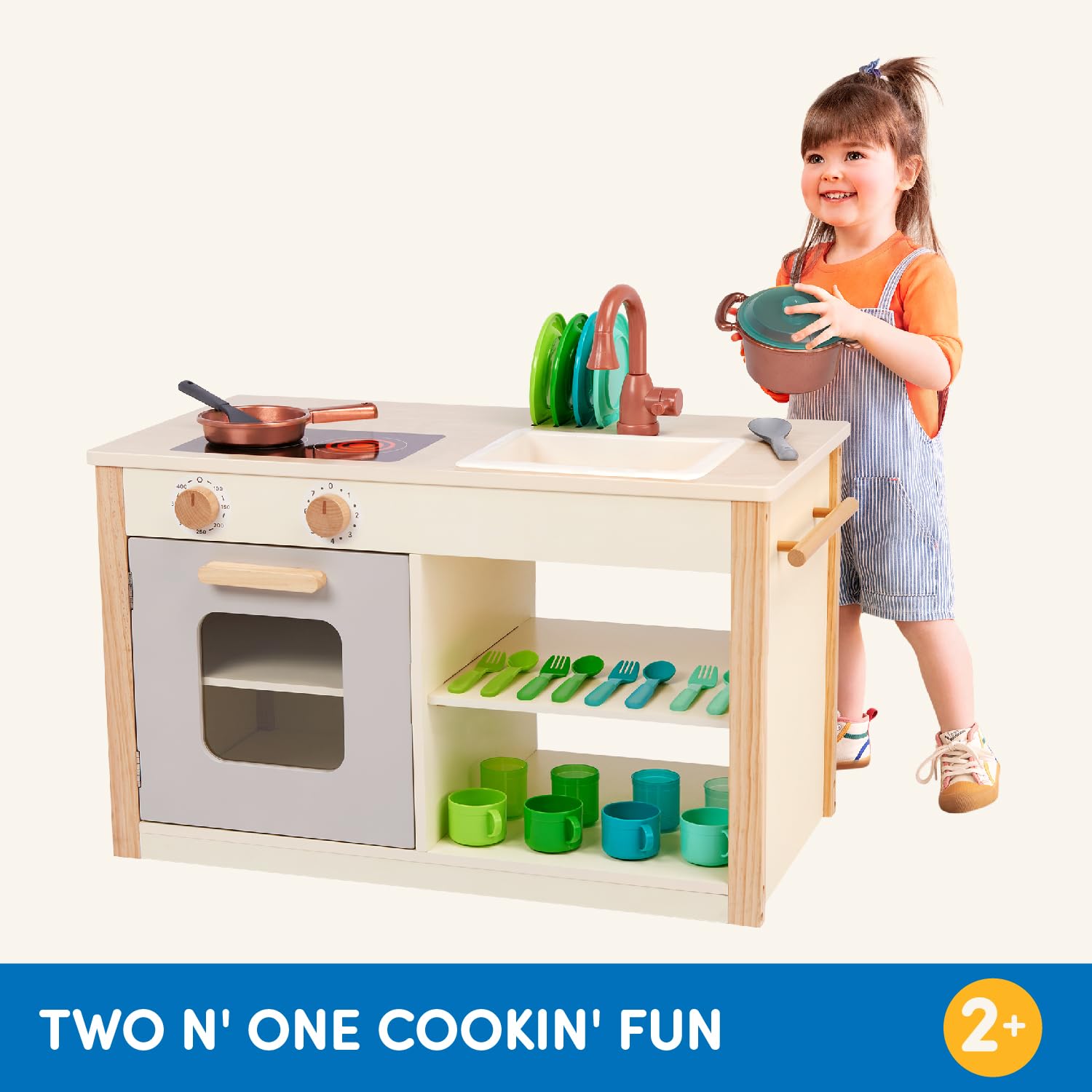 Foto 6 | Play Kitchen & Market Battat Apto Para Niños Pequeños Con 25 Acc - Venta Internacional.