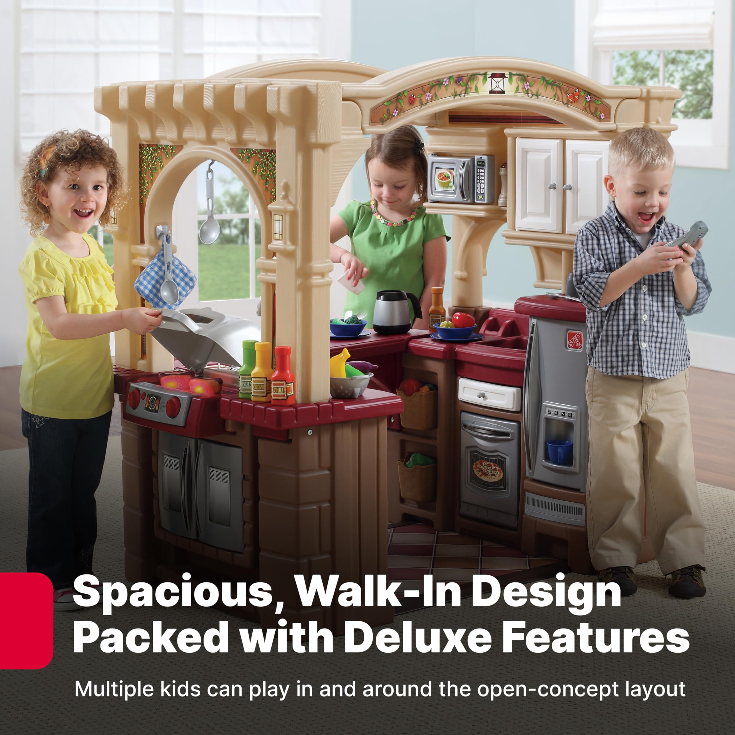 Foto 3 pulgar | Cocina de Juguete Step2 Grand Walk-In Kitchen & Grill con 103 Accesorios - Venta Internacional